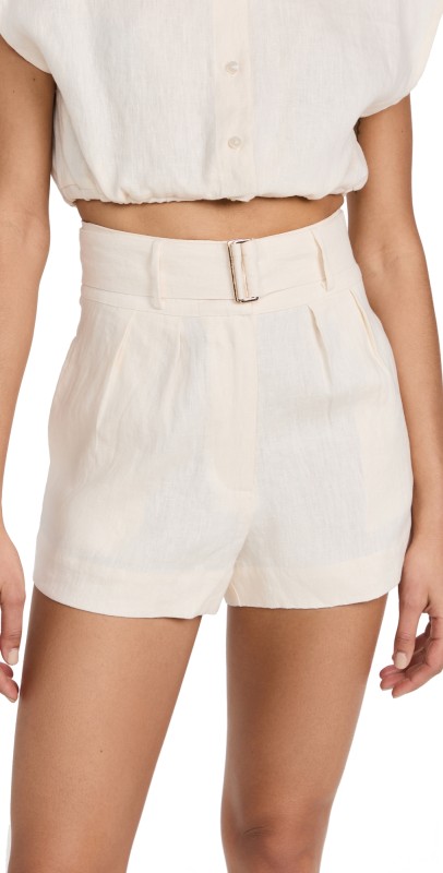 HEVRON Zinna Shorts Ivory