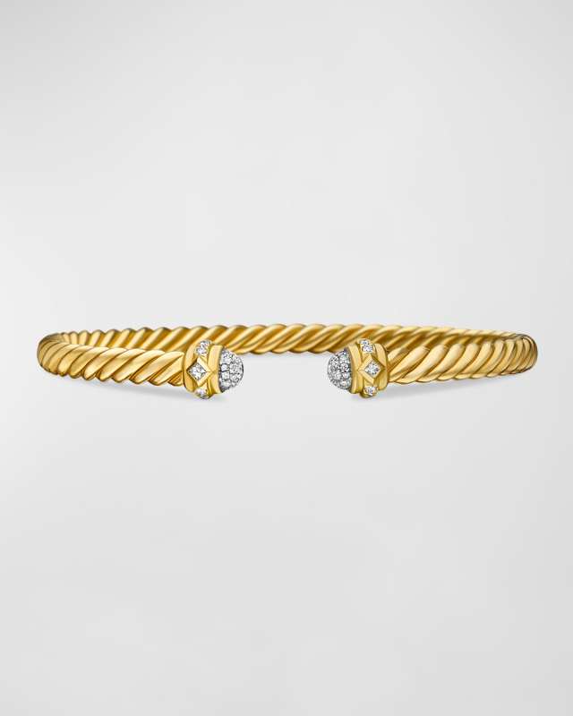 4.5mm Renaissance Cablespira Bracelet in 18K Gol
