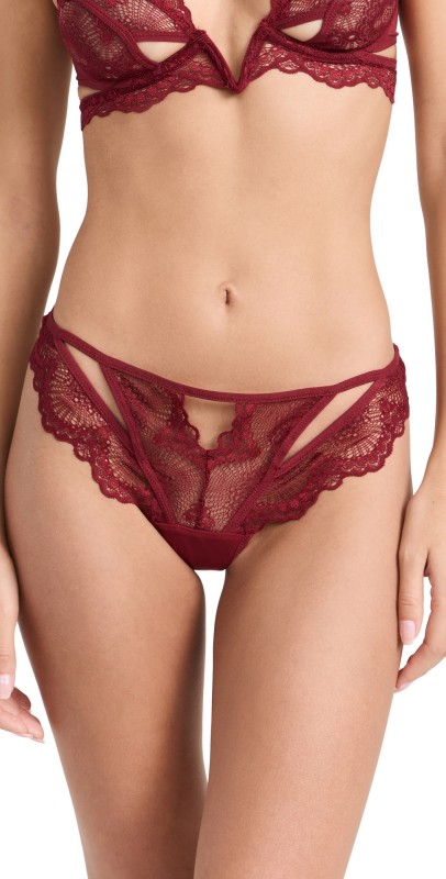 Thistle and Spire Kane Cutout Thong Ruby
