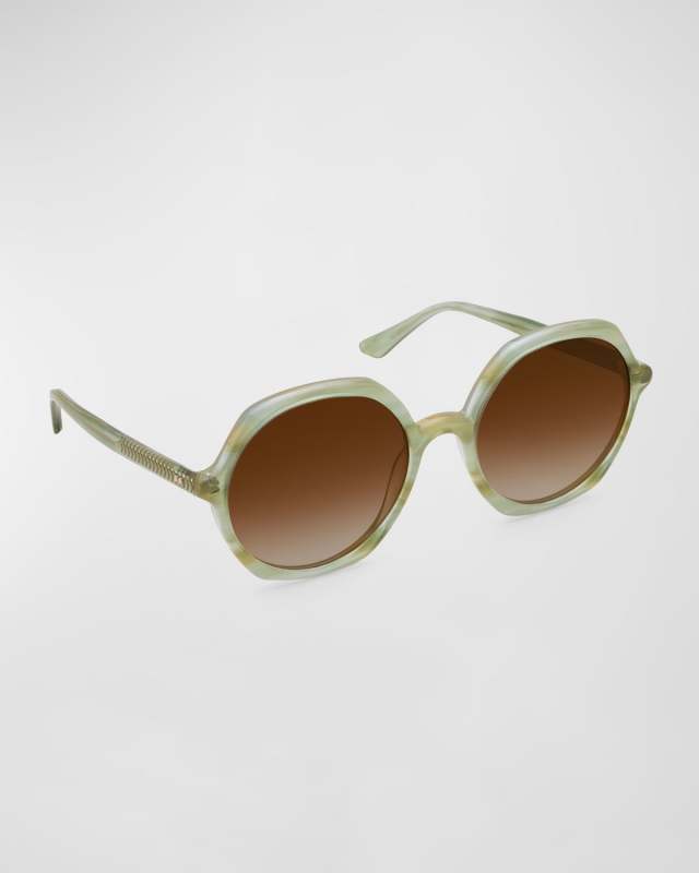 Sophia Acetate Round Sunglasses
