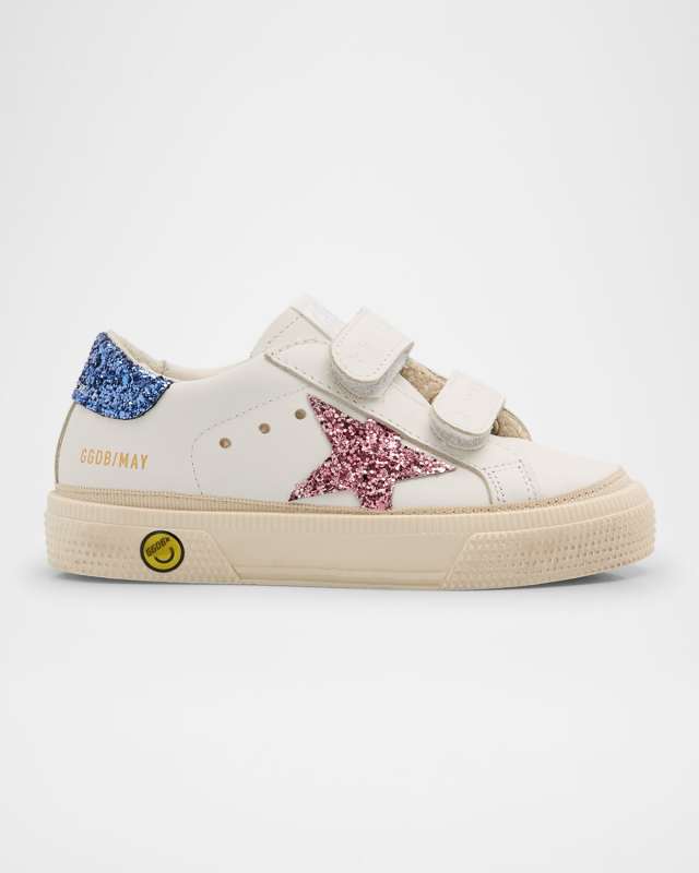 Girl's May Glitter Trim Low Top Sneakers, Baby/Toddlers