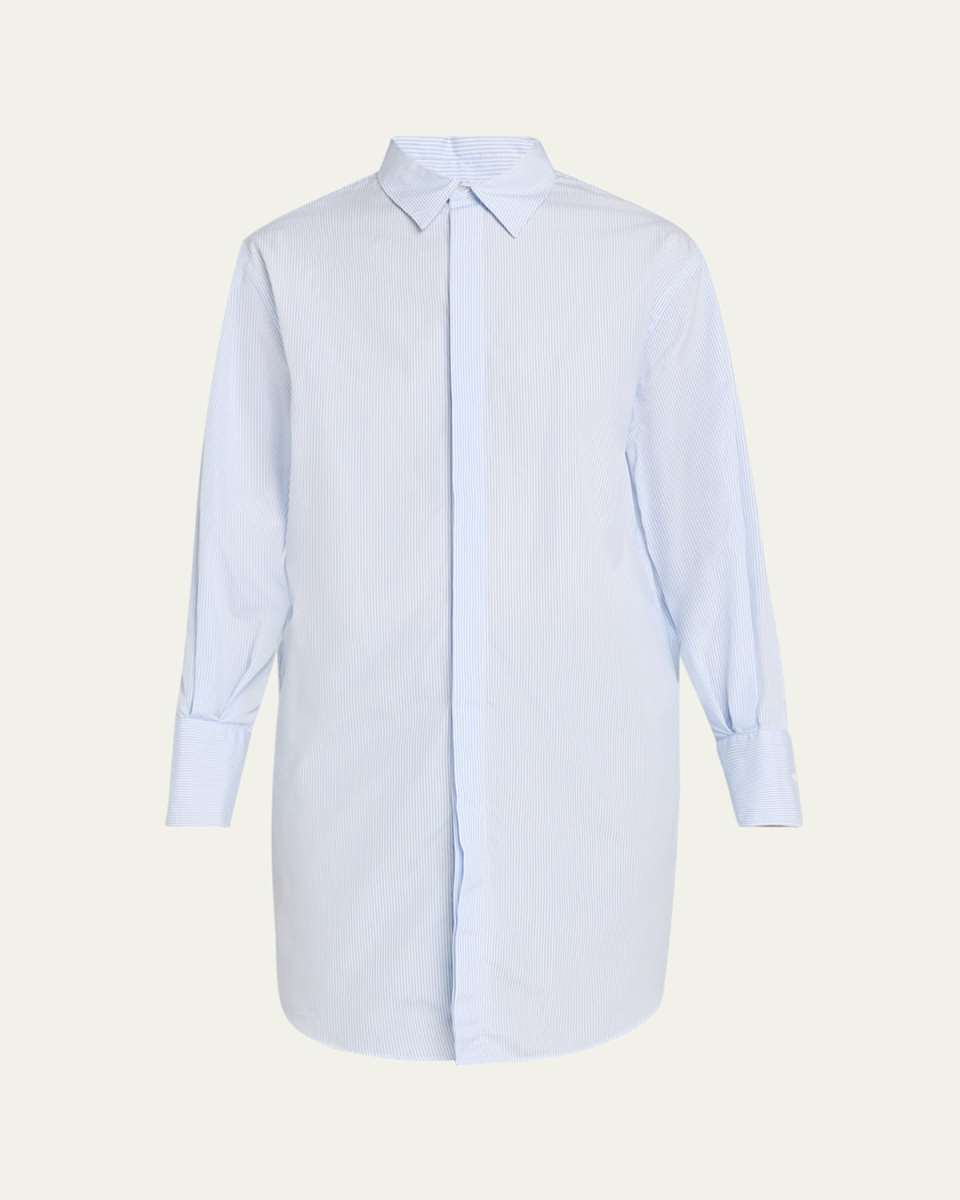 Marcella Stripe Poplin Button Down Regular Shirt