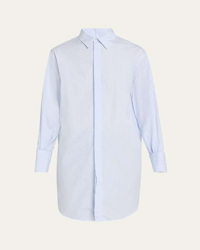 Marcella Stripe Poplin Button Down Regular Shirt