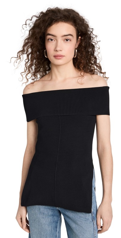 Apiece Apart Elena Strapless Top Black