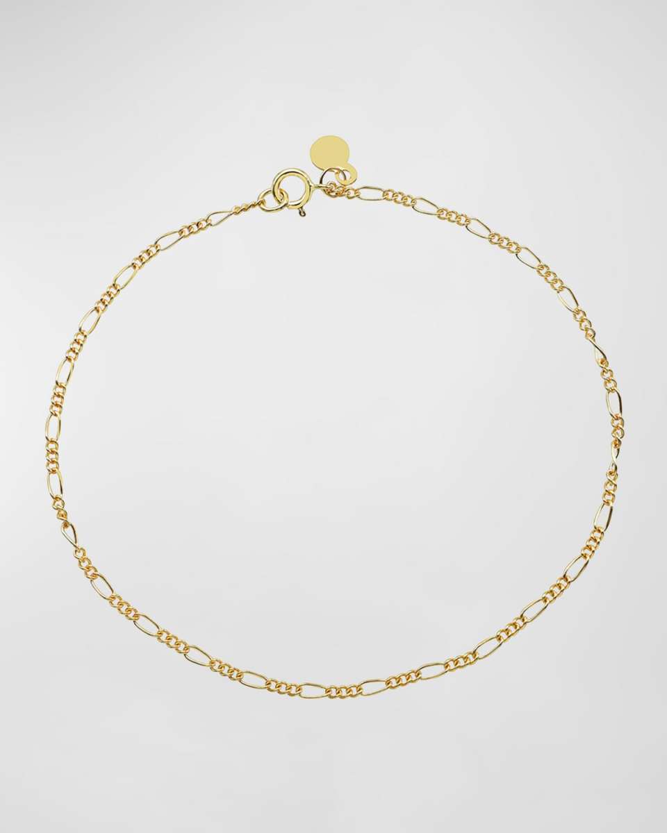 14K Gold Figaro Chain Bracelet
