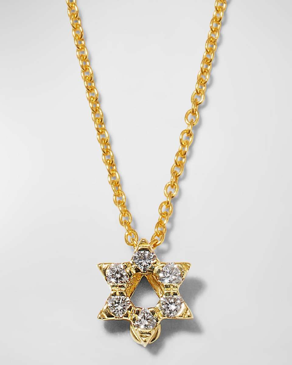 Diamond Star of David Necklace