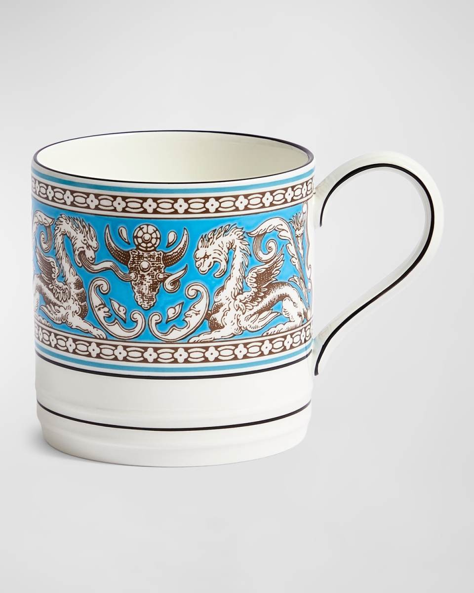 Florentine Turquoise Mug, 11 oz