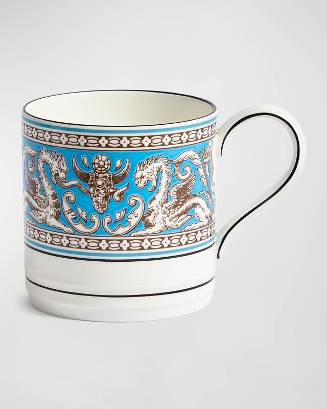 Florentine Turquoise Mug, 11 oz