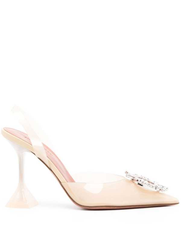 95mm Begum Glass Sling pumps