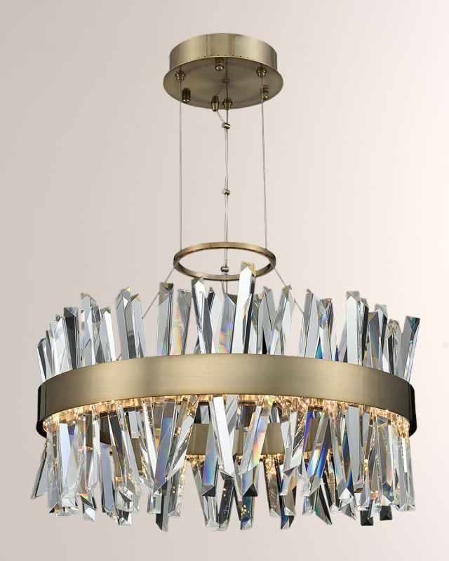 Glacier 25" LED Round Chandelier