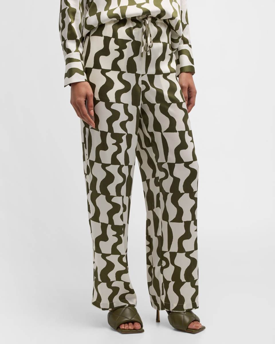 Damani Drawstring Twill Pants