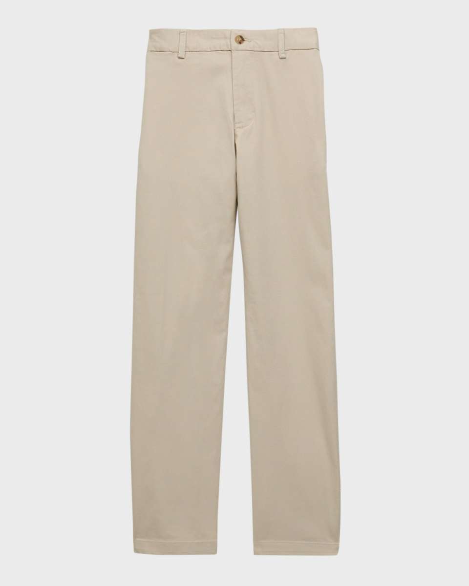 Boy's Flat Front Chino Pants, Size 4-14
