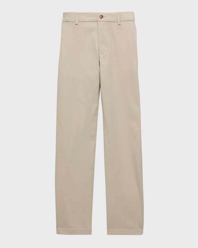 Boy's Flat Front Chino Pants, Size 4-14