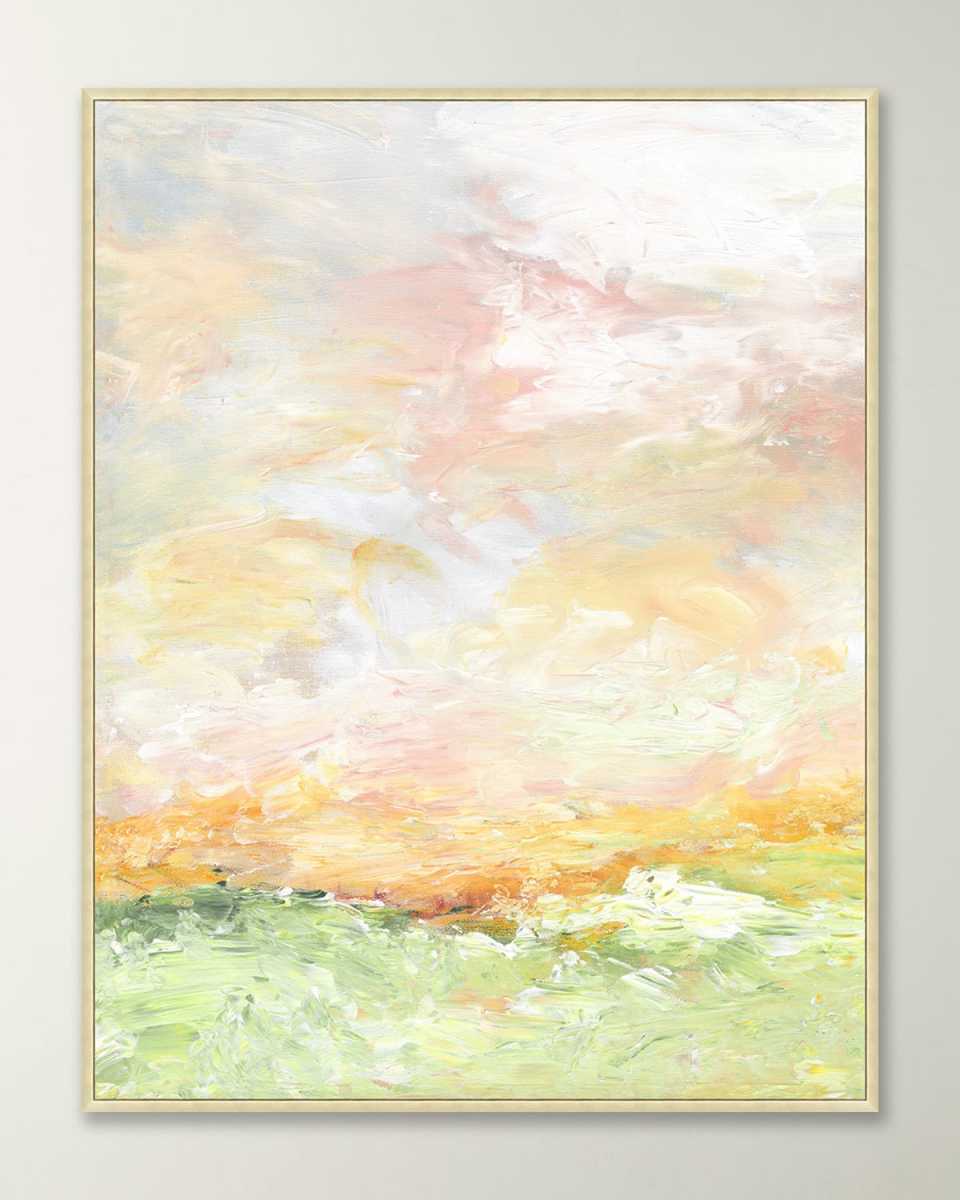 "Fiery Sunrise A" Framed Giclee