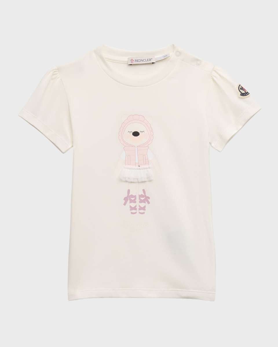 Girl's Ballet Bear Graphic Short-Sleeve T-Shirt, Size 12M-3