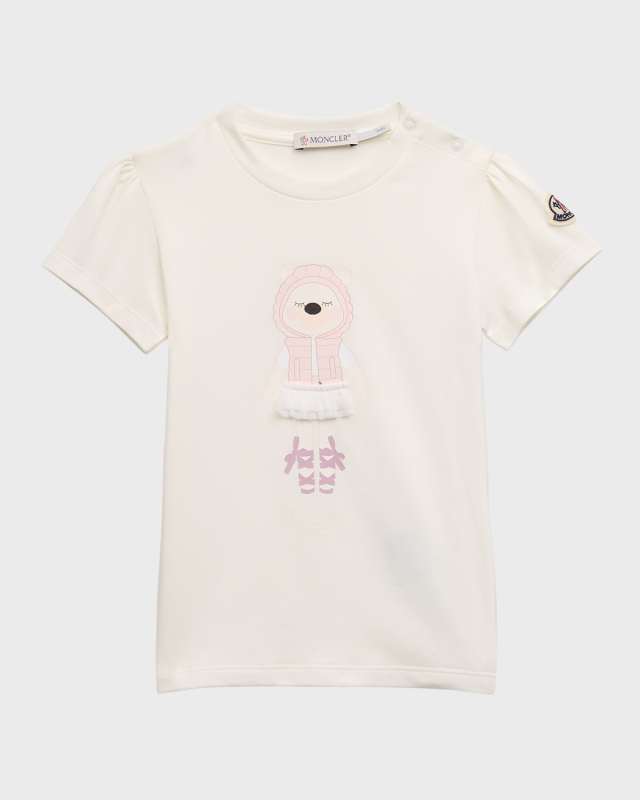 Girl's Ballet Bear Graphic Short-Sleeve T-Shirt, Size 12M-3