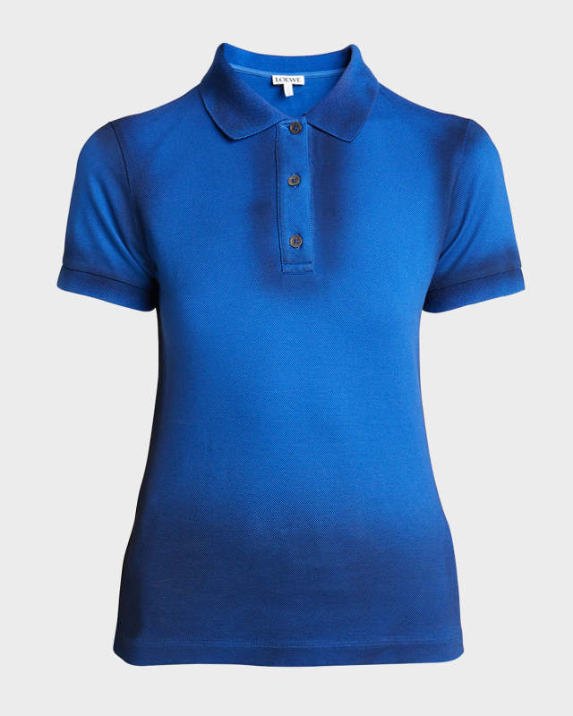 Spray-Paint Short-Sleeve Polo Shirt