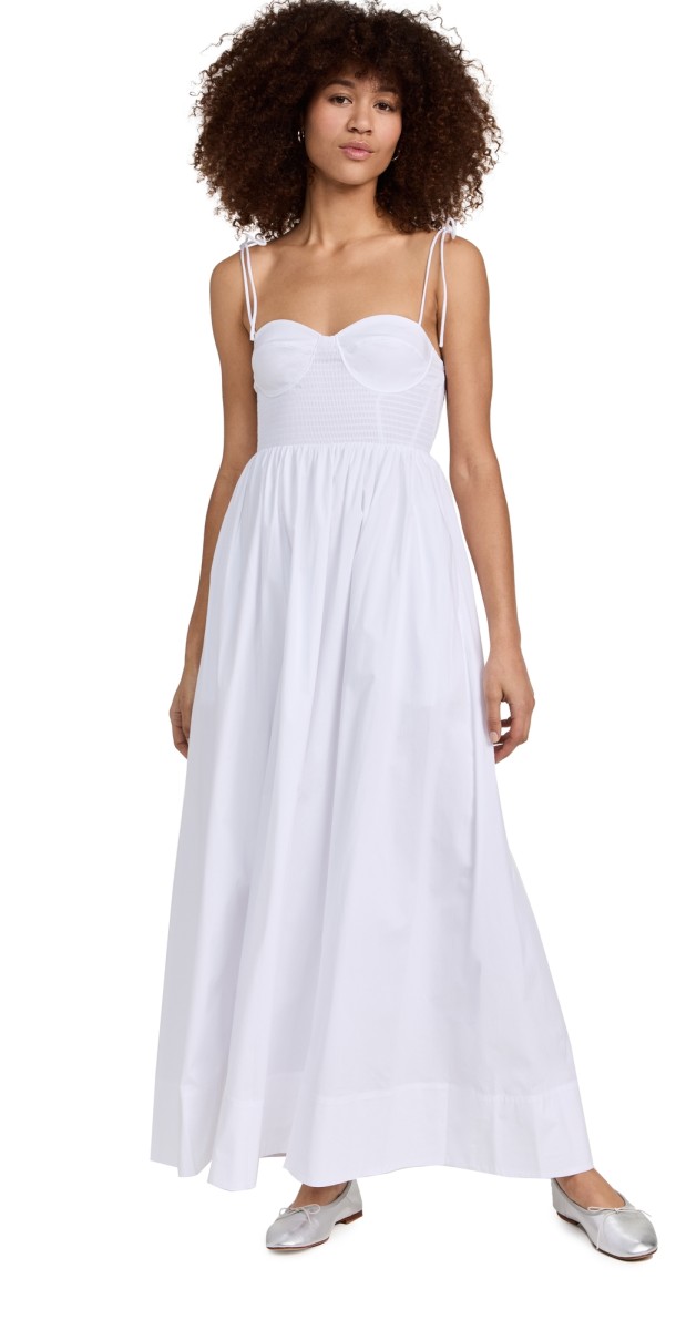 STAUD Landry Dress White