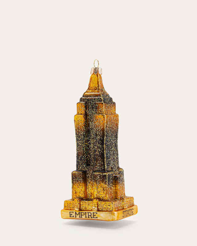 Glitter Empire State Building Christmas Ornament