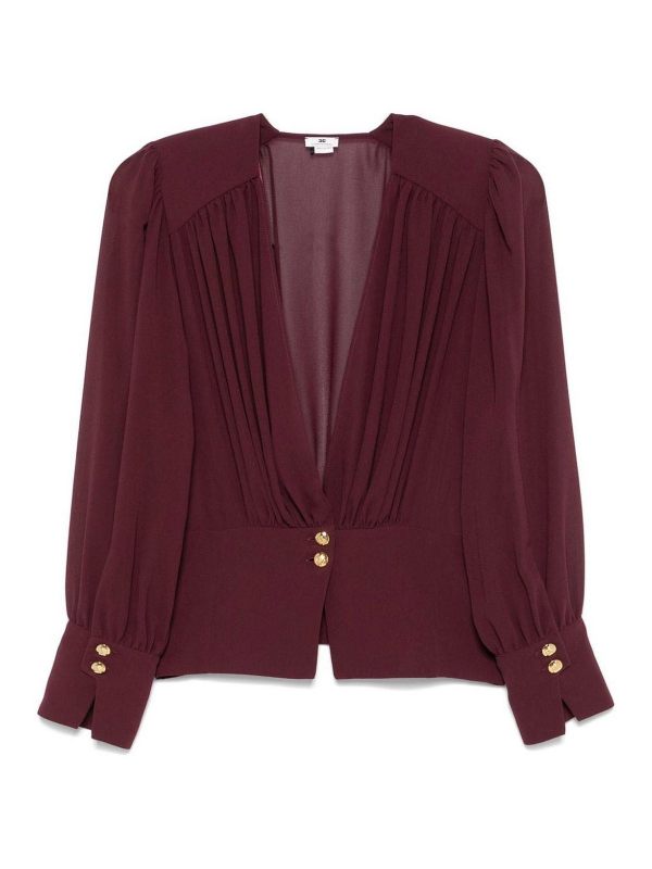Elisabetta Franchi Veste Casual - Rouge