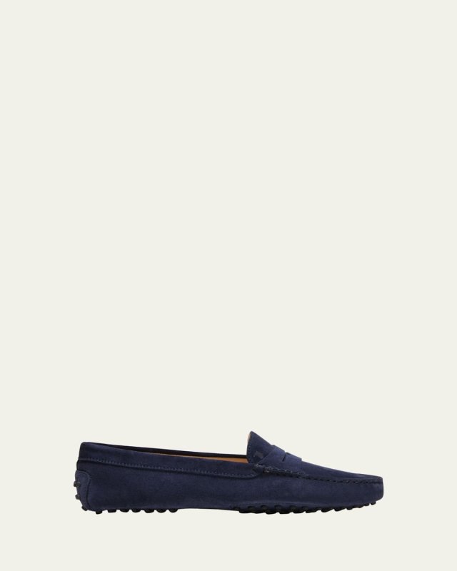 Gommini Suede Driver Penny Loafers