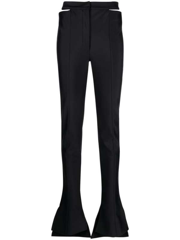 cut-out flared trousers