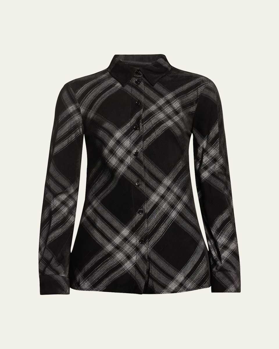 Signature Check Button-Front Shirt