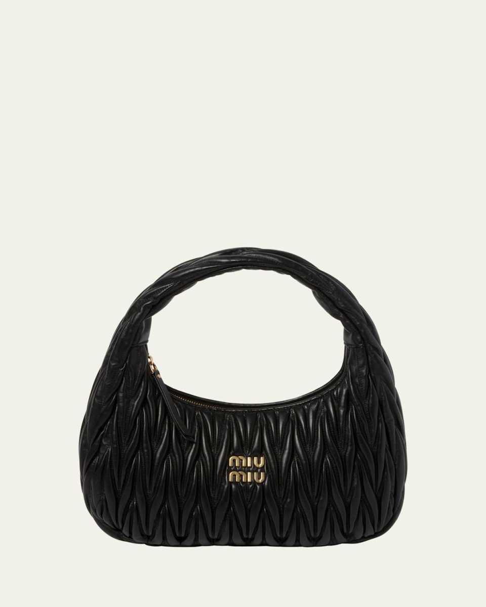 Quilted Napa Leather Shoulder Bag
