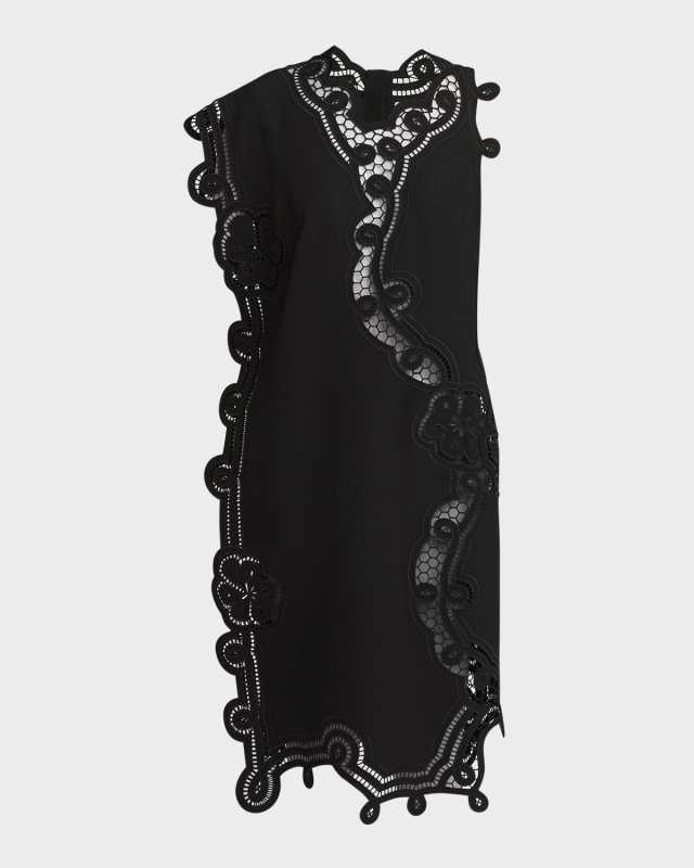 Floral Cutwork Embroidered Shift Dress
