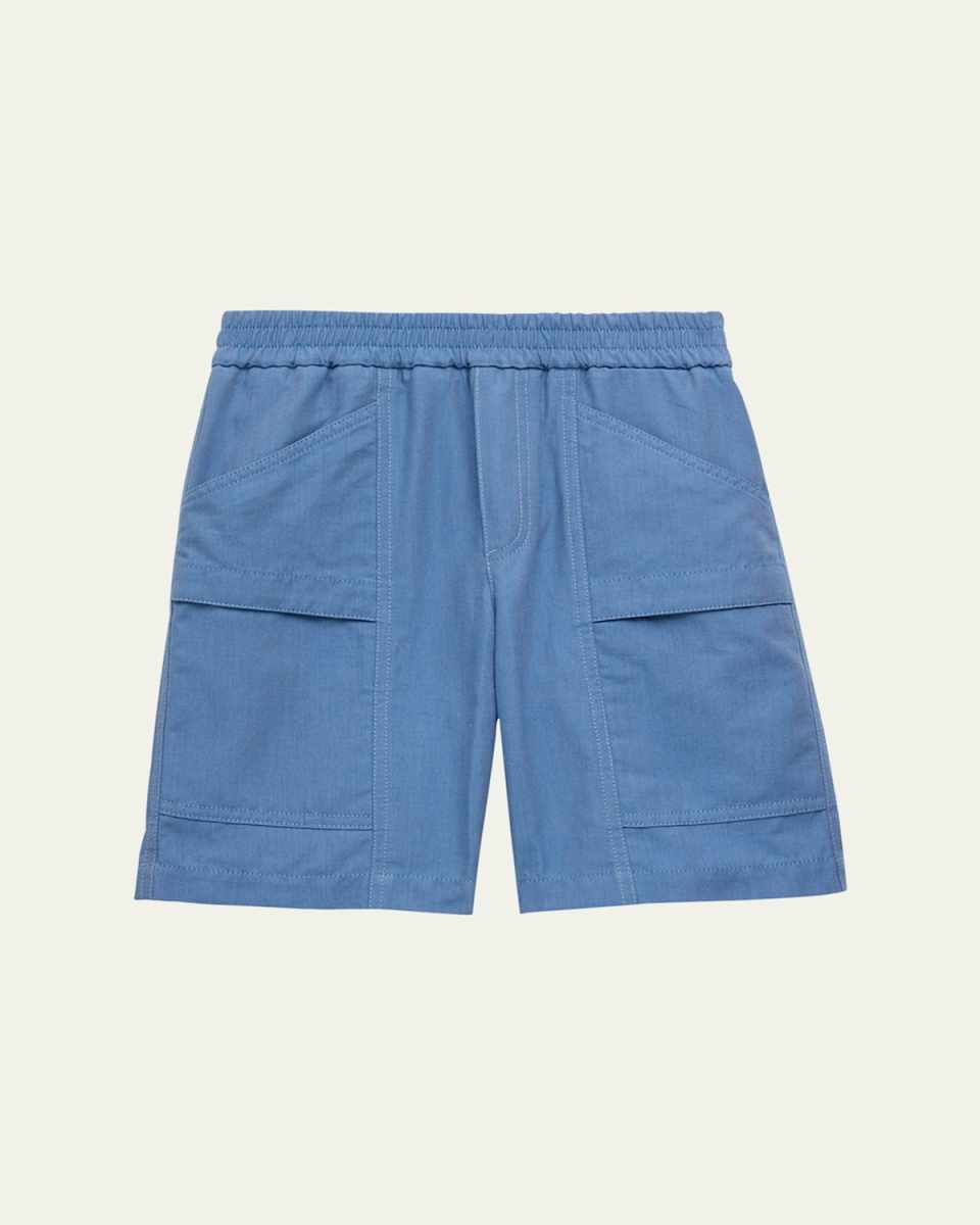 Boy's Cotton Twill Bermuda Shorts, Size 8-14