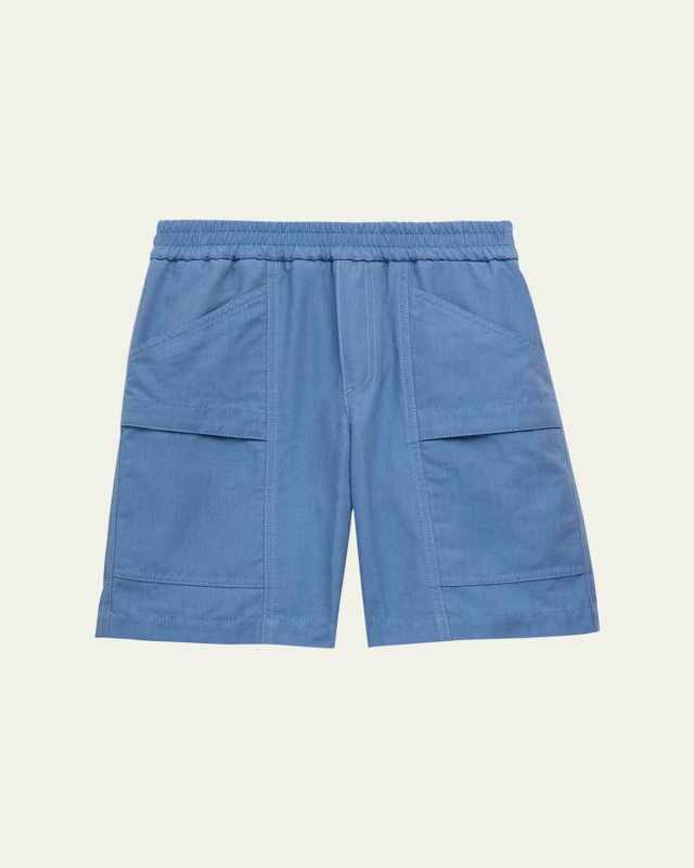 Boy's Cotton Twill Bermuda Shorts, Size 8-14