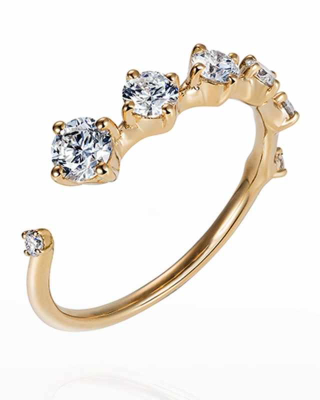 Sequence 18k Diamond Ring, Size 6.75