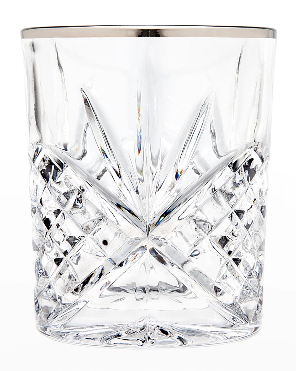 Dublin Platinum Double Old-Fashioneds, Set of 4