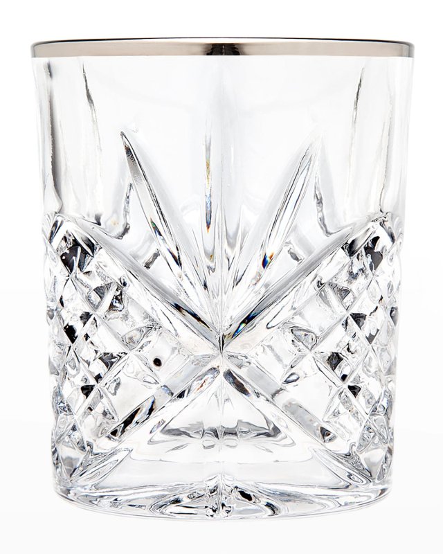 Dublin Platinum Double Old-Fashioneds, Set of 4