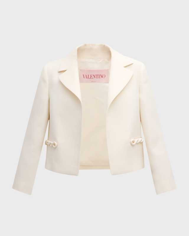 Solid Crepe Couture Jacket