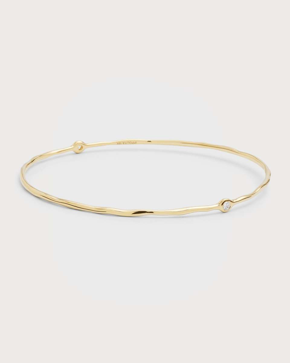 Superstar Bangle in 18K Gold with Diamonds