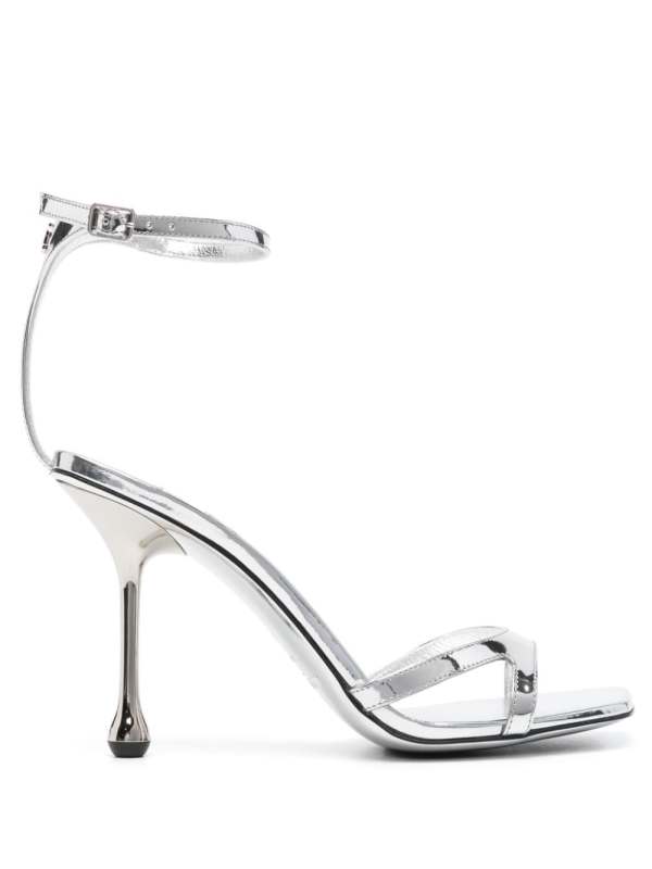 Ixia 95mm metallized sandals