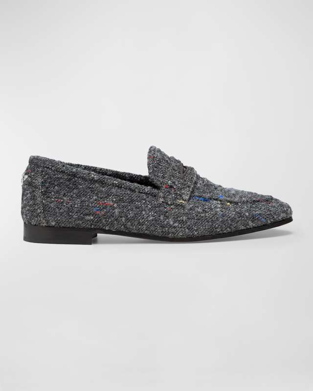 Flaneur Wooly Penny Loafers