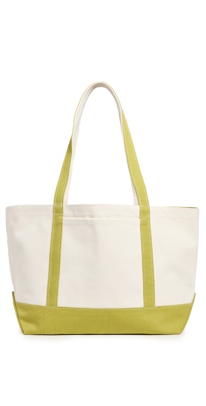 BAGGU Medium Heavyweight Canvas Tote Lemongrass