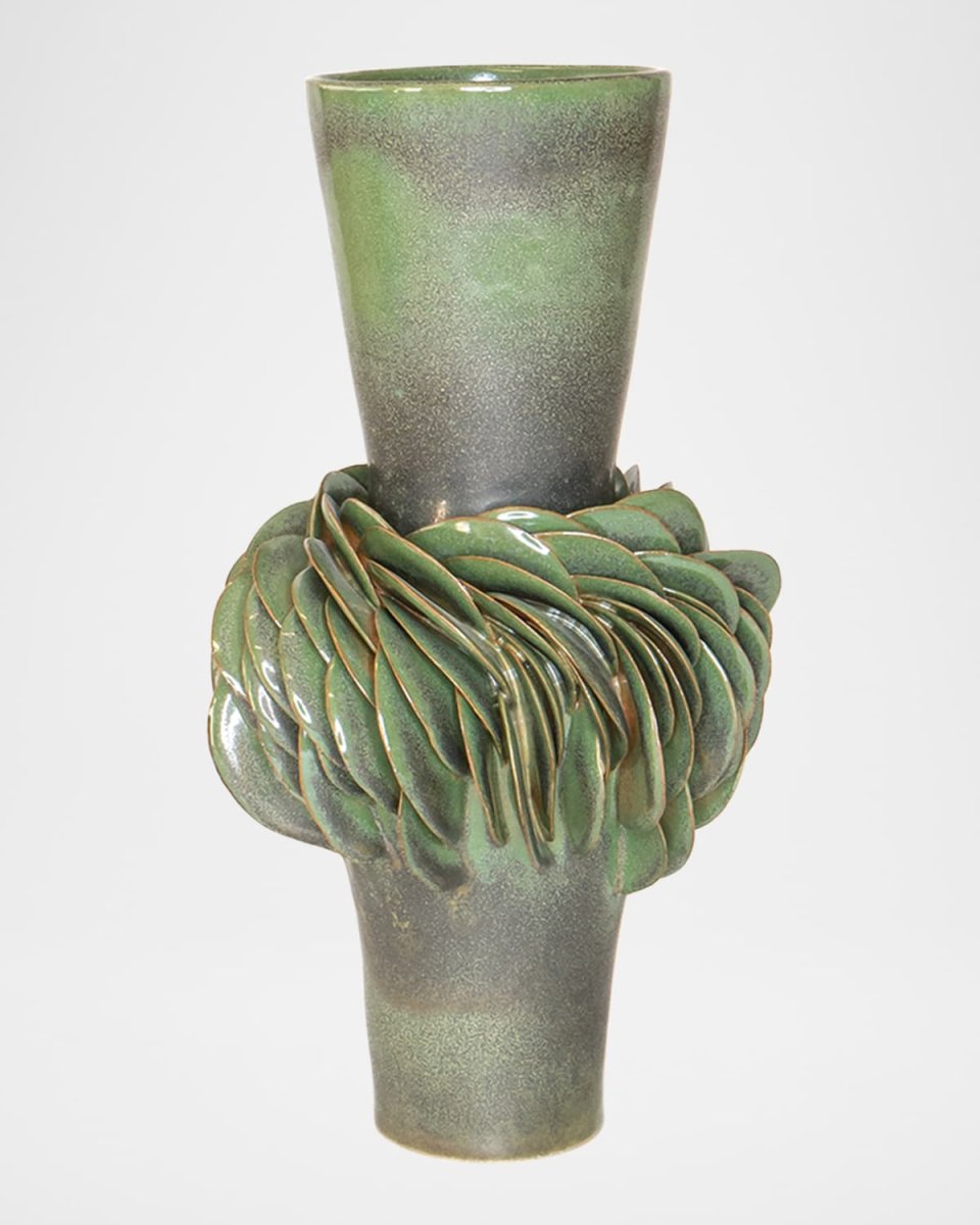 Onde Stoneware Vase, 11"