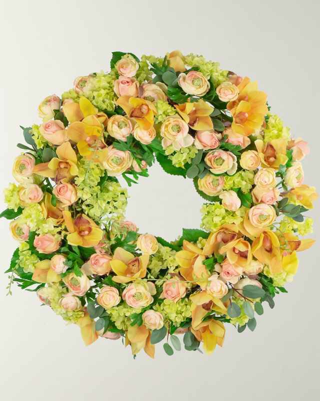 Ranunculus Orchid Wreath