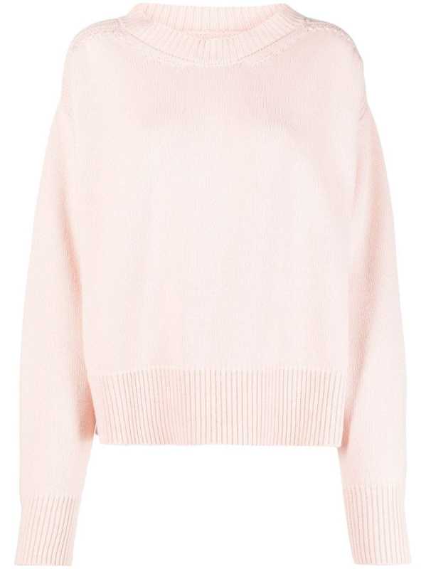 cut-out detail cashmere jumper