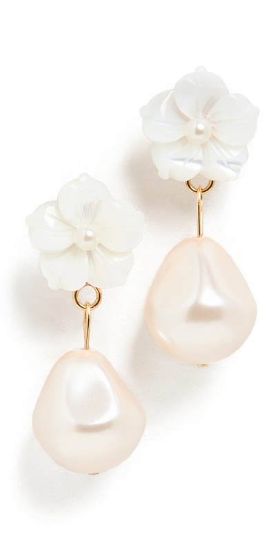 Jennifer Behr Minna Earring Mother of Pearl