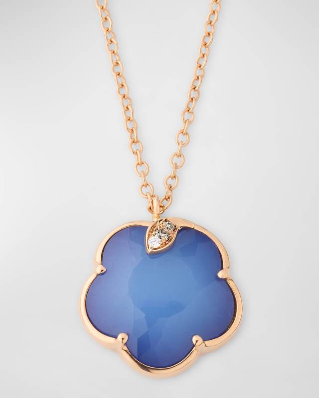 18k Rose Gold Joli Necklace with Diamonds