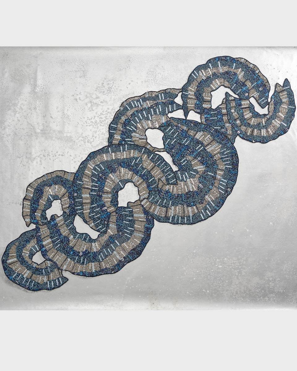 Illusion Beaded Table Runner