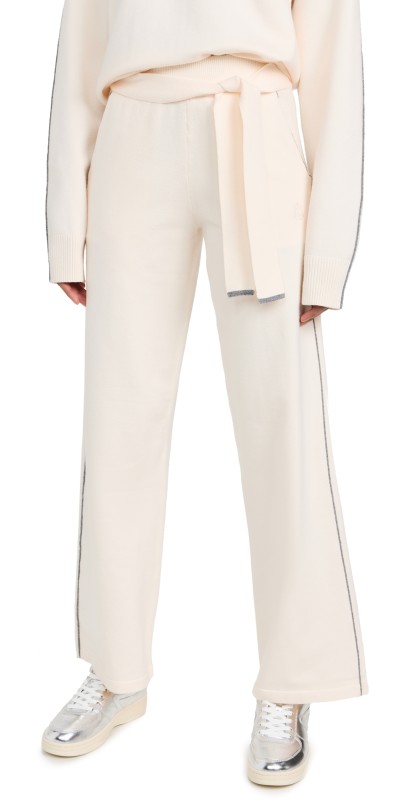 ALALA Framed Knit Pants Creme/Grey