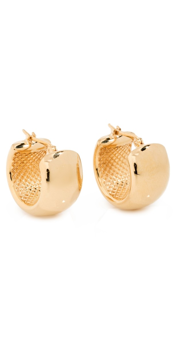 Isa Grutman 14k Chunky Hoops Yellow Gold