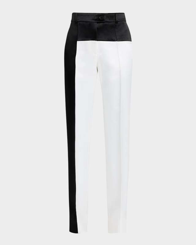 Colorblock Straight Leg Pants