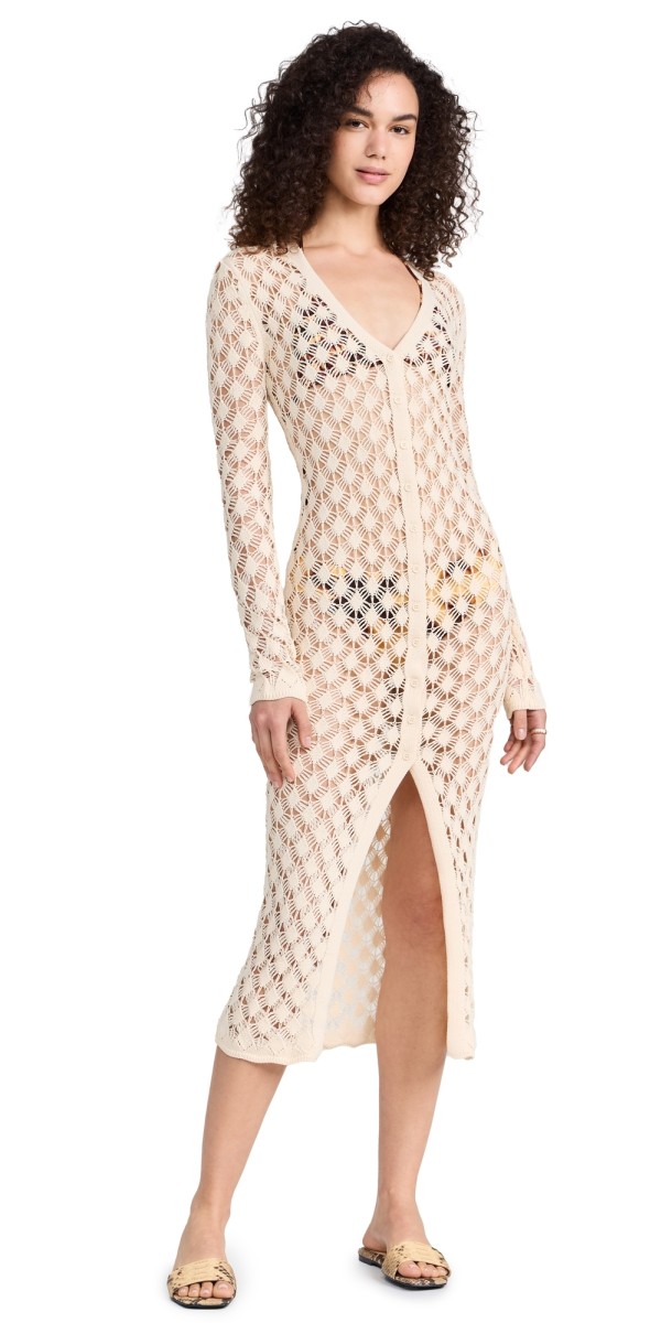 PQ Swim Sweater Dress Ivory