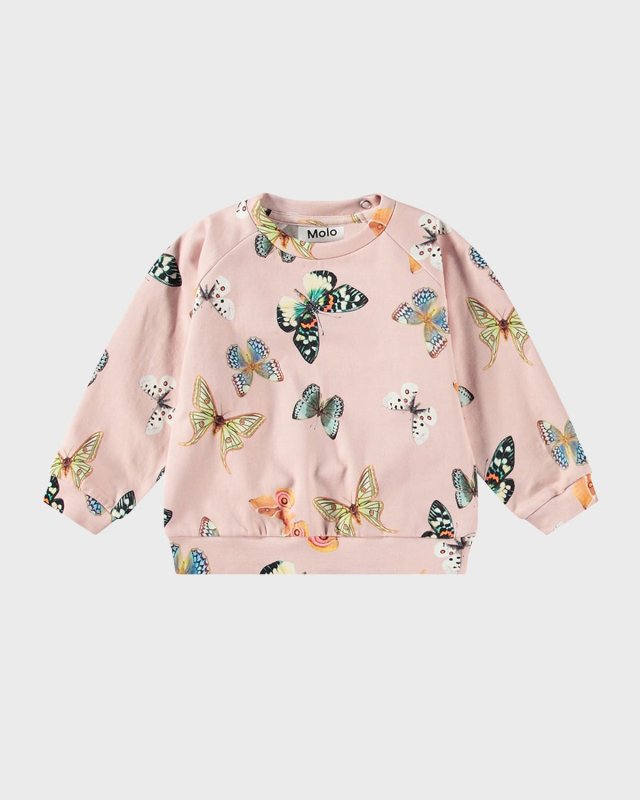 Girl's Disc Graphic-Print Sweatshirt, Size Newborn-4